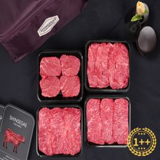 [산지직송/냉장]  1++(8)등급 프리미엄 한우암소구이 선물세트2호1.8kg (등심.안심.채끝 각600g)