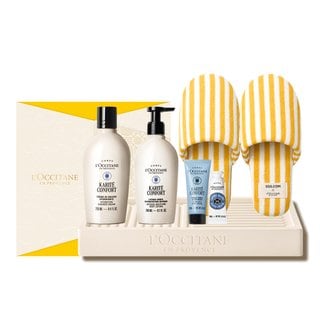 록시땅 [기프트][단독] 시어 버터 바디 듀오 세트(카리테 콩포르)(+디럭스 2종+솝트레이+룸슈즈)