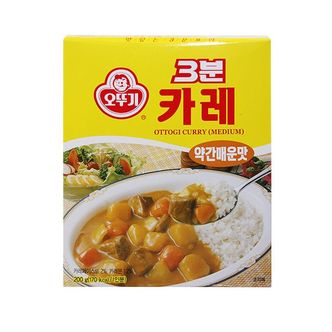 제이큐 간편한 오뚜기  3분카레(약간맛)200g X ( 4매입 )