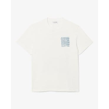 라코스테 (남성) 썸머 크록 프린팅 티셔츠 TH0288-55G CPI(화이트)