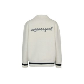 WINDPROOF SAILOR BOMBER CARDIGAN_Ivory