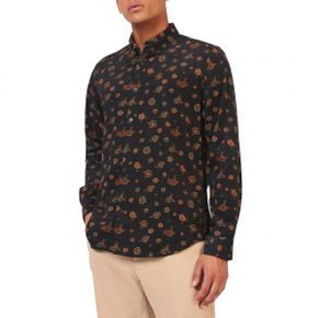 4272871 Ben Sherman Floral Corduroy Button-Down Shirt