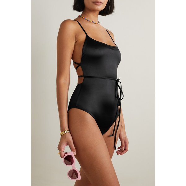굿아메리칸 베케이션 벨티드 스트레치 새틴 수영복 1647597309548060
