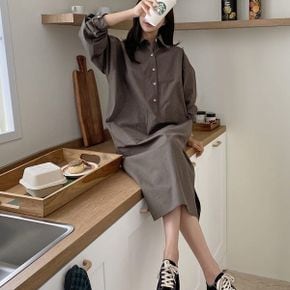 클린 반오픈 셔츠원피스_P311117017