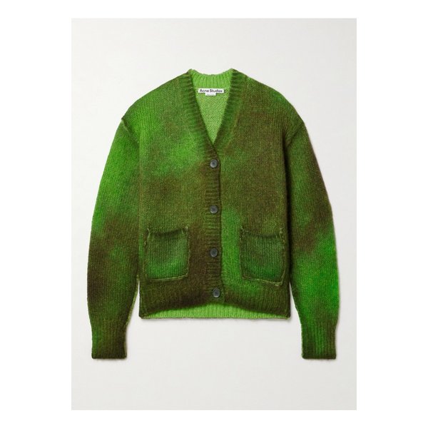 브러시드 니트 가디건 그린 1647597344752380