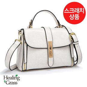 [여주점] [스크래치] 소가죽 크로스 핸드백 (화이트) HGLH2398WH-S