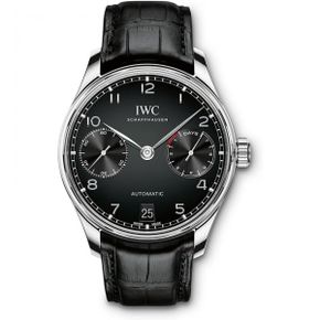 일본 iwc 시계 IWC Portugieser Automatic 7 Days IW500703 블랙 Dial 워치 Men W164368 1632956