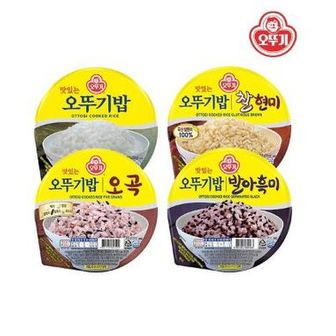 오뚜기 오뚜기밥 210g 6개+발아흑미 210g 6개+찰현미 210g 6개+오곡밥 210g 6개