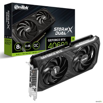 이엠텍 지포스 RTX 4060 TI STORM X Dual OC D6X 8GB