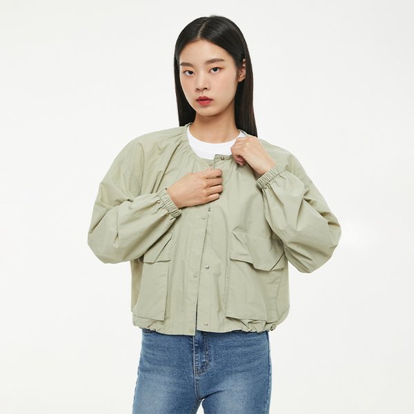 [시흥점] 라운드넥 홑겹 점퍼 AP2WZ460