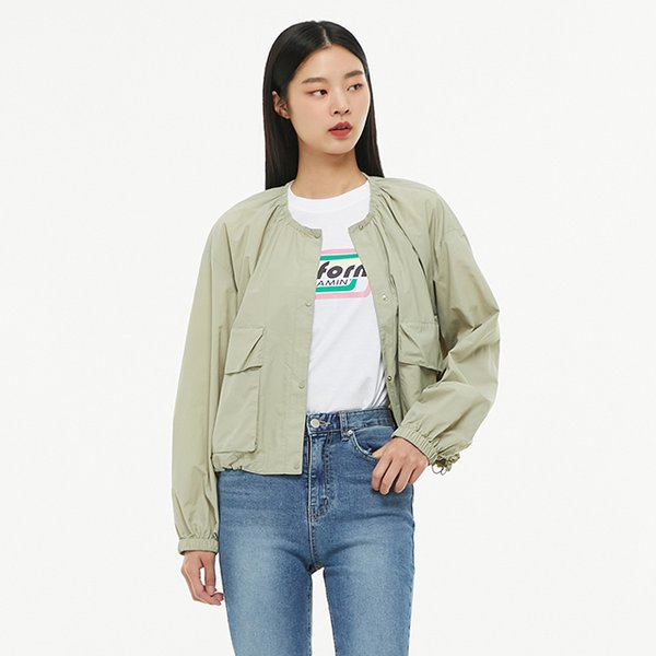 [시흥점] 라운드넥 홑겹 점퍼 AP2WZ460