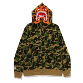 베이프 후드집업 ABC CAMO TIGER FULL ZIP HOODIE 1K80-115-003