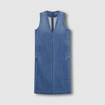 JAJU 여 데님 V넥 원피스 J136201100051