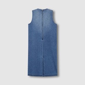 여 데님 V넥 원피스 J136201100051