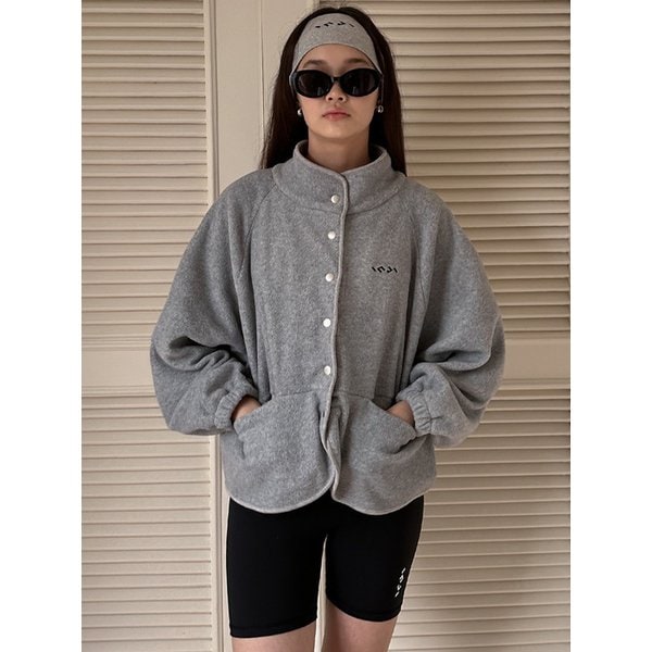 플리스 자켓 그레이