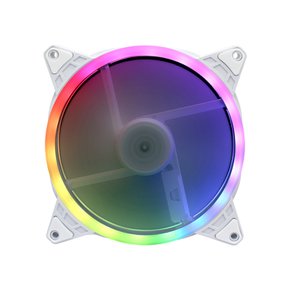 스톰 Auto RGB 더블링 140mm 화이트 시스템쿨러 저소음 케이스 쿨링팬