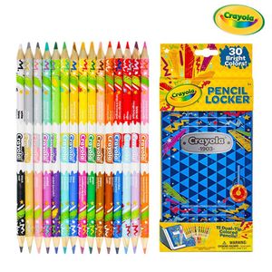 오너클랜 크레욜라 양면 색연필 15개 듀얼팁 30색