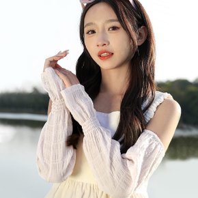 1+1 시어서커 여성 손등커버 팔토시 통넓은 운전 쿨토시 골프 야외 스포츠 여름 자외선차단