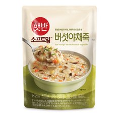 햇반 소프트밀 버섯야채죽 420g