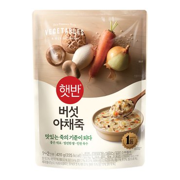 햇반 햇반 소프트밀 버섯야채죽 420g