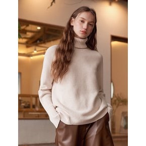 Diagonal Patterned Turtleneck Knitwear (7colors) VKNIT_022