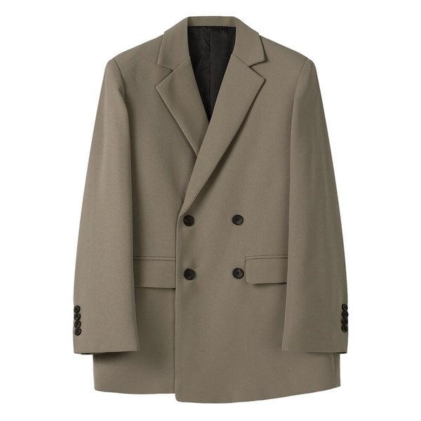 남자 빅 시그니처 더블 블레이저 자켓 ET-JK-Q013-D베이지