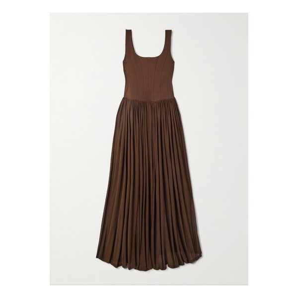 심카이 제이미 저지 미디 드레스 브라운 46376663162889549