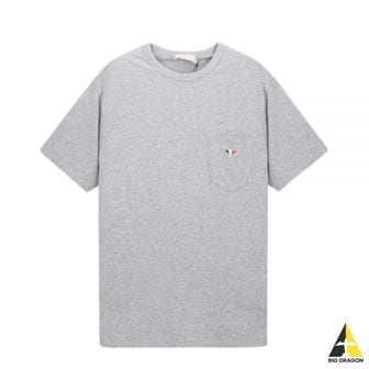 메종키츠네 메종키츠네 TEE-SHIRT TRICOLOR FOX PATCH (FM00120KJ0010-GRMH150) (트리컬러