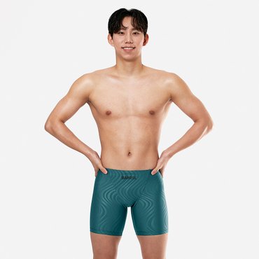 배럴 맨 에센셜 엠보 3부 재머 수영복 딥그린 (B5SMSMS103DER)
