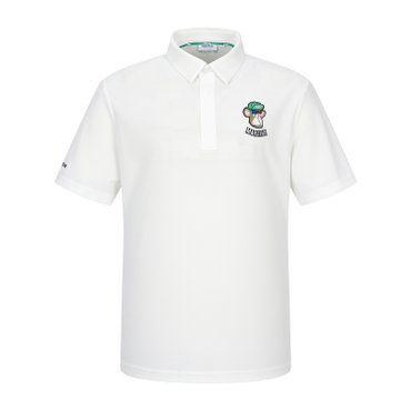 MARTINE GOLF [정상가 178000원]남성 콜라보 피케티셔츠 화이트 (QM0EKS20331)