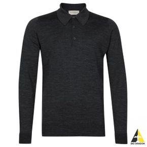 JOHN SMEDLEY Dorset - Charcoal (Dorset 폴로 니트)