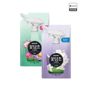 샤프란 꽃담초 섬유탈취제 리필 320mL (2종 택1) X 8개