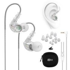 MEElectronics Sport-Fi M6 인 이어 스포츠 헤드폰 클리어 Earphone-M6-CL-MEE [품]