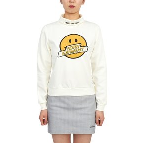 혼가먼트 골프웨어 모크넥 여성 맨투맨 긴팔티셔츠 HCW 2C AA55 WHITE