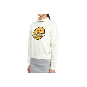 혼가먼트 골프웨어 모크넥 여성 맨투맨 긴팔티셔츠 HCW 2C AA55 WHITE