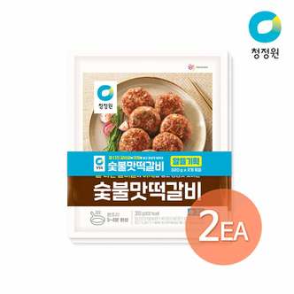 청정원 숯불맛떡갈비 320g+320g x2개