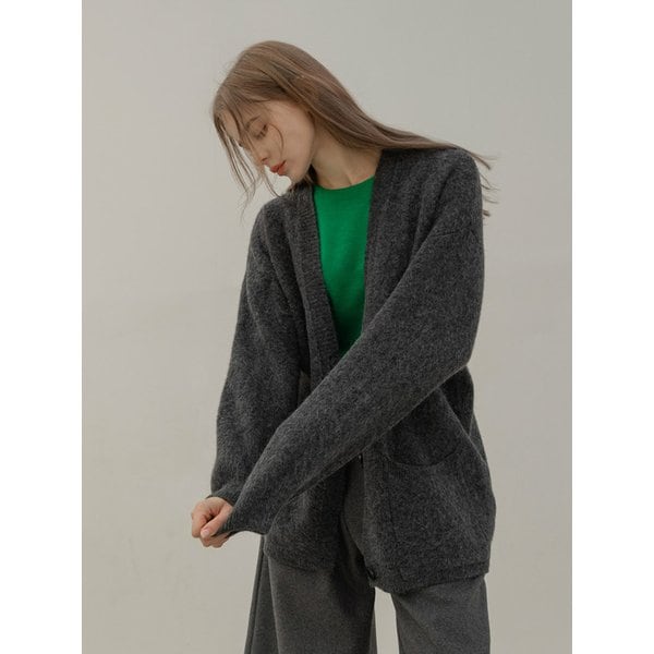 BASIC OVER FIT KNIT CARDIGAN_NWCA4168