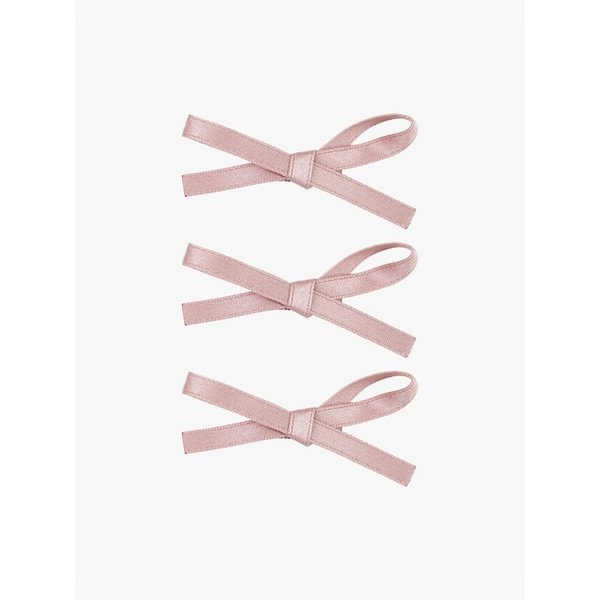[3EA 1SET] RIBBON BUNDLE HAIRPIN SET_PINK