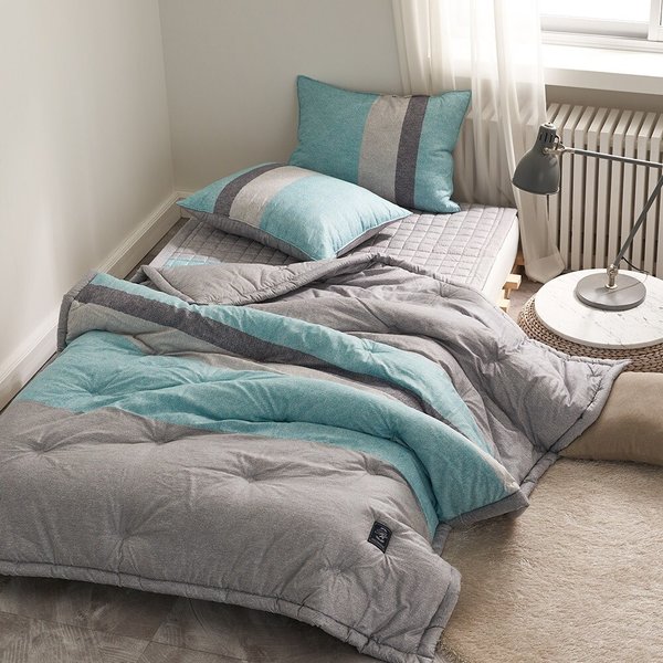 아밍 디보 랜징모달 간절기 차렵이불 SS 베개세트