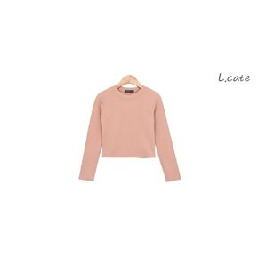 여자 티셔츠 LPLT006 라운드넥 크롭 긴팔 티