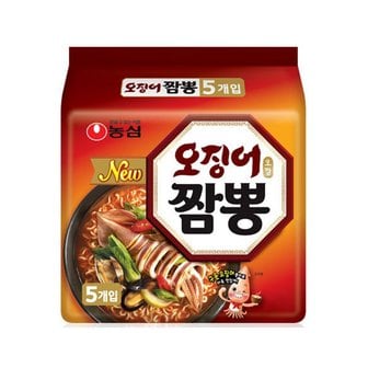 우리가락 [모닝배송][우리가락]오징어짬뽕 멀티 124g x 5팩