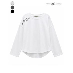 투모로우 레터링 언발 티셔츠 NQ9TS001M0_P437459912