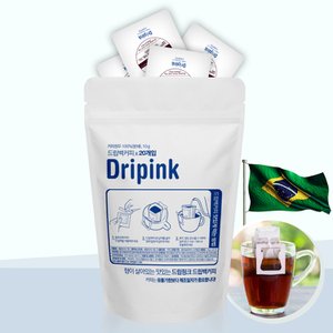 드립핑크 갓볶은 브라질 10g x 20봉 드립백커피 (※보관 편한 지퍼백포장)