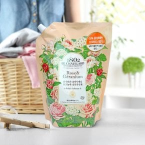 르샤트라 고농축 섬유유연제 로즈 제라늄향 리필 1.5L