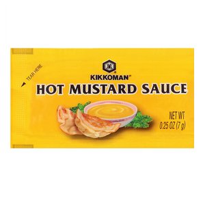  [해외직구]기꼬만 핫머스타드 소스 7g 500팩 Kikkoman Hot Mustard Sauce Packet 123oz