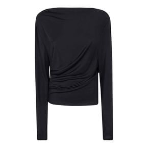 25SS 자크뮈스 긴팔 티셔츠 251TO1211026990 Black