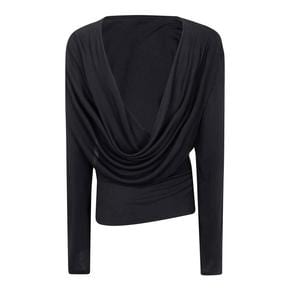 25SS 자크뮈스 긴팔 티셔츠 251TO1211026990 Black