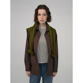 Boxyfit Open Collar Shirt (2color)