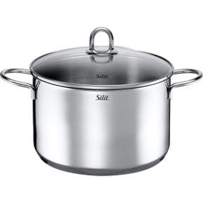 독일 실리트 냄비 1684808 Silit Carat Cooking Pot Height 24 cm Glass Lid 5.7 L Polished Sta