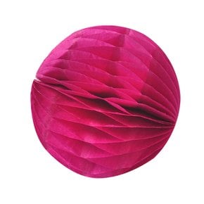페이퍼허니컴볼(6cm)핫핑크 꽃볼 페이퍼벌룬 페이퍼휠
